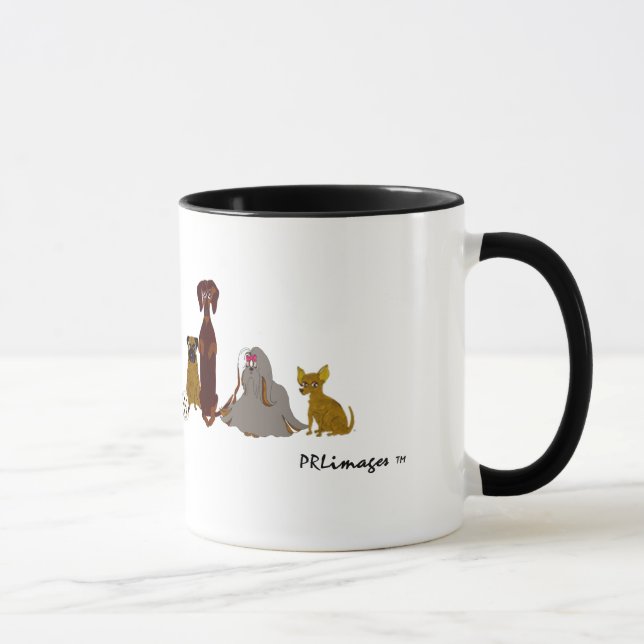 Doggies In A Row Mug (Right)