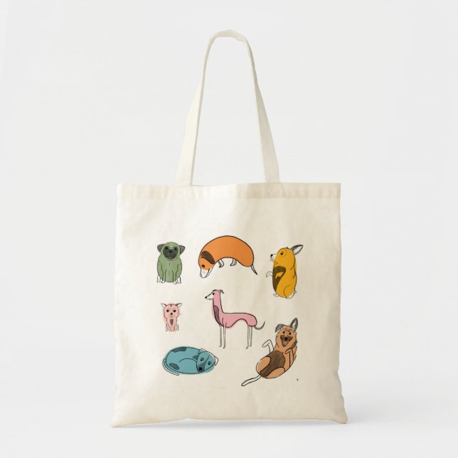 Doggo Blob Tote Bag (Front)