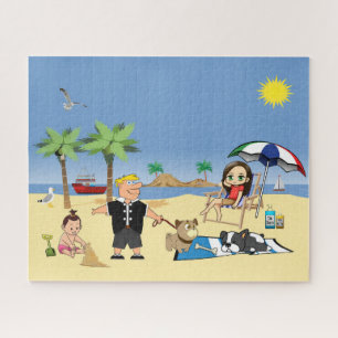 Doggone Beachy Jigsaw Puzzle