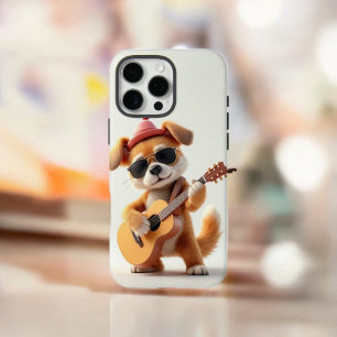 Doggone Guitarist iPhone 16 Pro Max Case