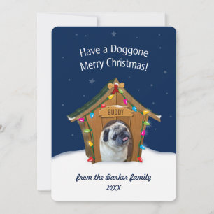 Doggone Merry Christmas Holiday Card
