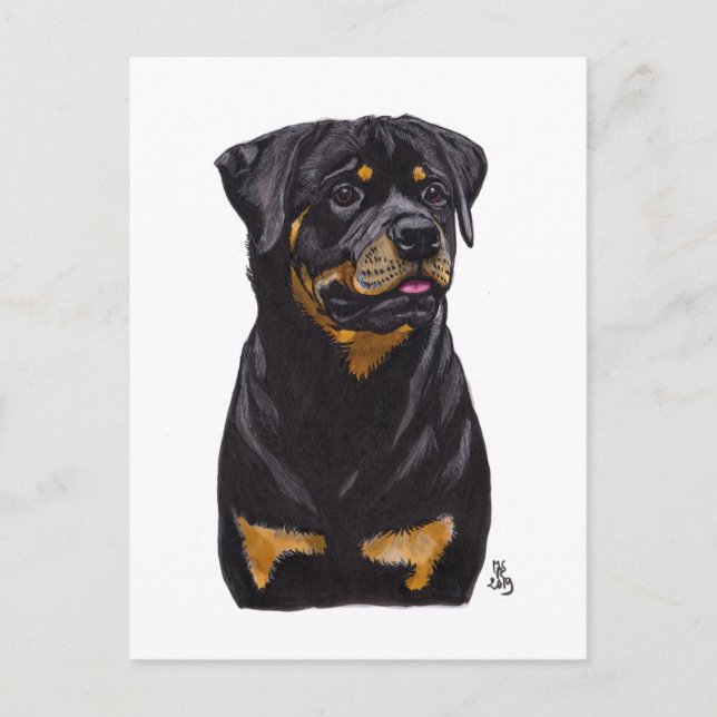 Doggust 2019 Rotweiller Postcard (Front)