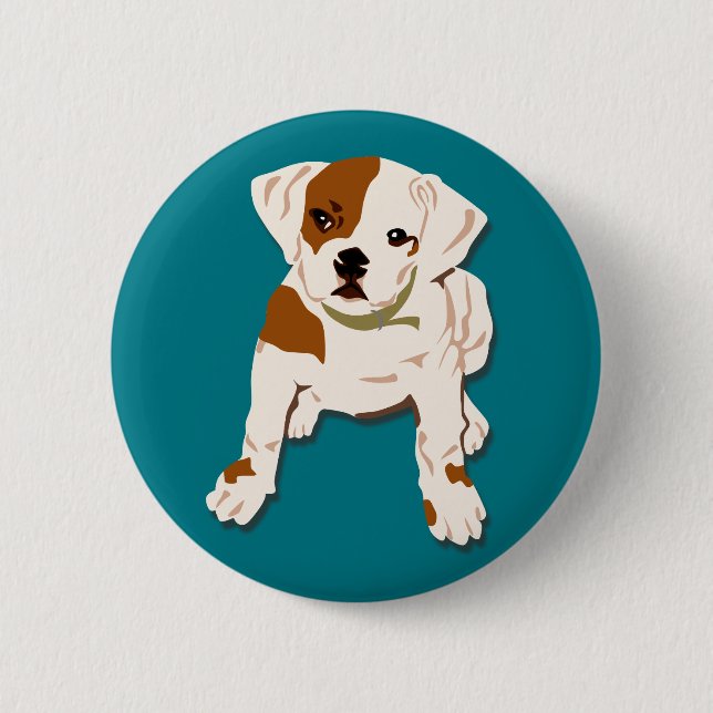 Doggy 6 Cm Round Badge (Front)