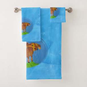 Doggy Art by Kids Bath Towel Set