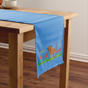 Doggy Art by Kids Short Table Runner