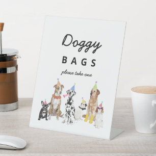  Doggy Bags Dog Birthday Favours Sign