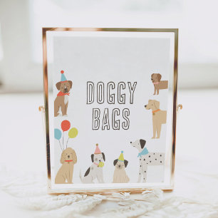 Doggy Bags Puppy Party Birthday Favours Sign