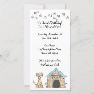 Doggy Birthday Invitation