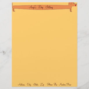 DOGGY DAYCARE SITTING LETTER STATIONERY - BUSINESS PERSONALISED LETTERHEAD