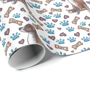Doggy Dog Ruff Wrapping Paper