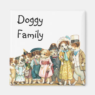 Doggy Family Magnet