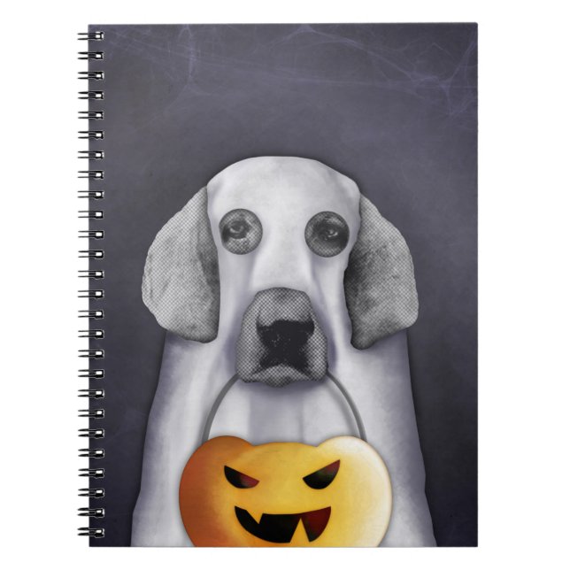 Doggy the Pooh becomes a ghost Notebook (Front)