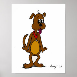 Doggy Toon Print