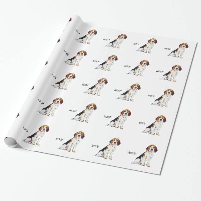 Doggy Wrapping Paper (Unrolled)