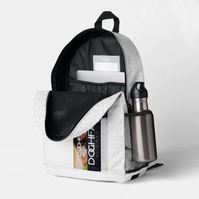 DOGHFA  PRINTED BACKPACK (Back Corner Right (Open))