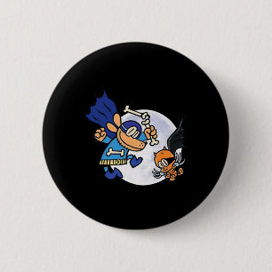 Dogman And Cat Essential For Kid 6 Cm Round Badge