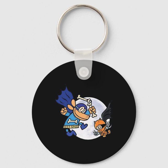 Dogman And Cat Essential For Kid  Key Ring (Front)