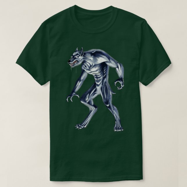 Dogman Cryptid Beast T-Shirt (Design Front)