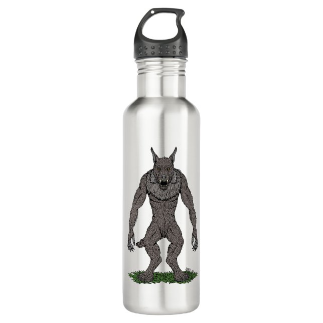 Dogman Cryptid or Werewolf 710 Ml Water Bottle (Front)