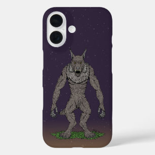 Dogman Cryptid or Werewolf iPhone 16 Case