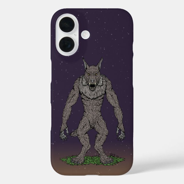 Dogman Cryptid or Werewolf Case-Mate iPhone Case (Back)
