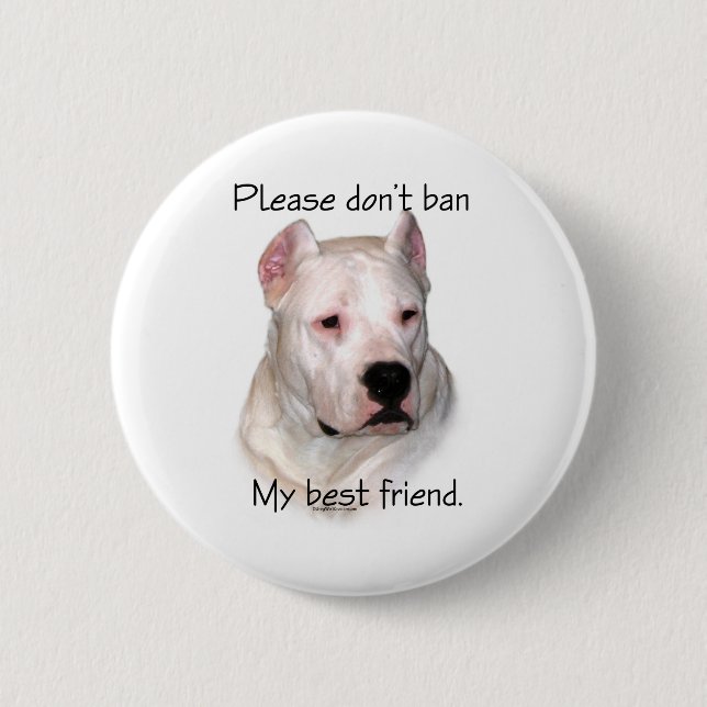 Dogo Argentino Anti-BSL - Button (Front)