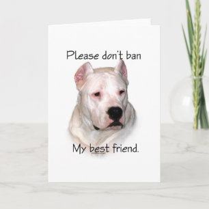 Dogo Argentino Anti-BSL Holiday Card