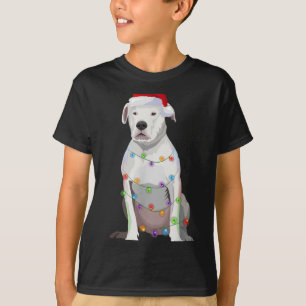 Dogo Argentino Christmas Lights Xmas Dog Lover T S T-Shirt