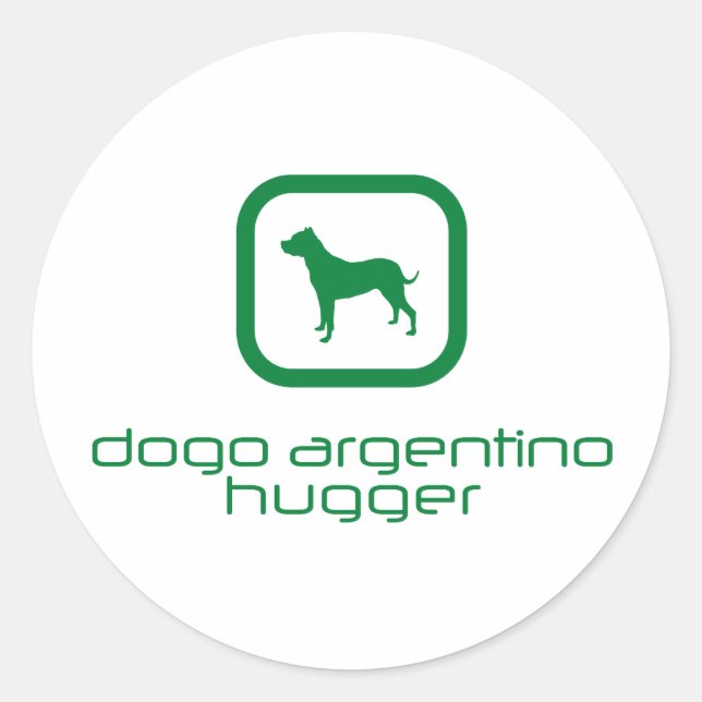 Dogo Argentino Classic Round Sticker (Front)