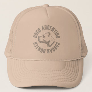 dogo argentino cougar hunter trucker hat