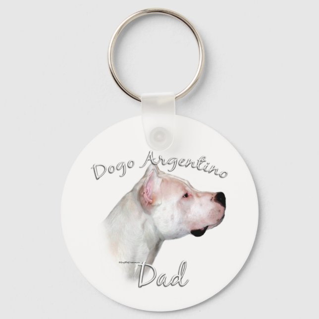 Dogo Argentino Dad 2 Key Ring (Front)