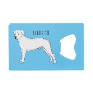 Dogo argentino dog cartoon illustration