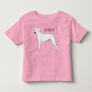 Dogo argentino dog cartoon illustration toddler T-Shirt