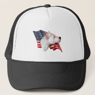 Dogo Argentino Flag Trucker Hat