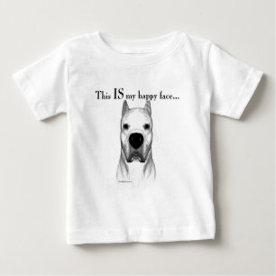 Dogo Argentino Happy Face Baby T-Shirt