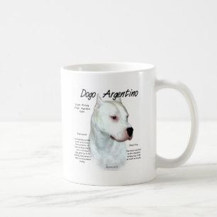 Dogo Argentino History Design Coffee Mug
