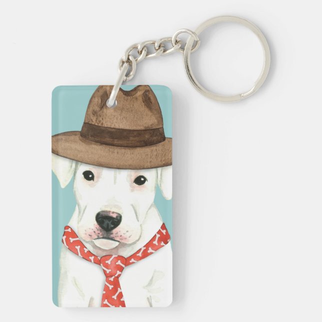 Dogo Argentino Key Ring (Back)
