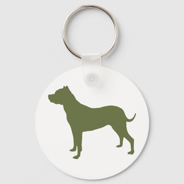 Dogo Argentino Key Ring (Front)