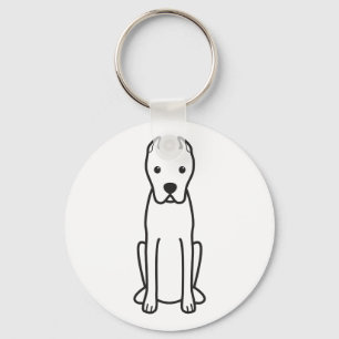Dogo Argentino Key Ring