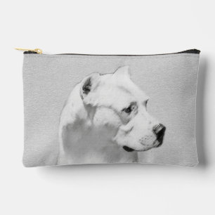 Dogo Argentino Painting Mastiff Original Dog Art Accessory Pouch
