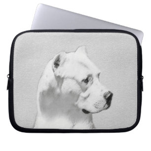 Dogo Argentino Painting - Original Dog Art Laptop Sleeve