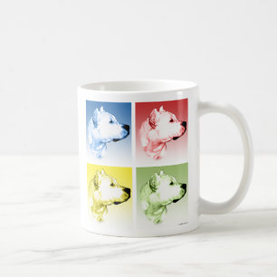 Dogo Argentino Pop Art Coffee Mug