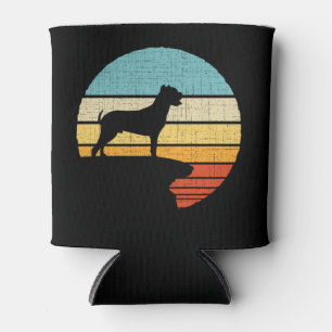  Dogo Argentino Retro Vintage 60s 70s Dog Puppy  Can Cooler