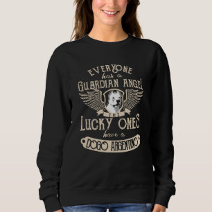 Dogo Argentino With Guardian Angel Saying Sweatshirt