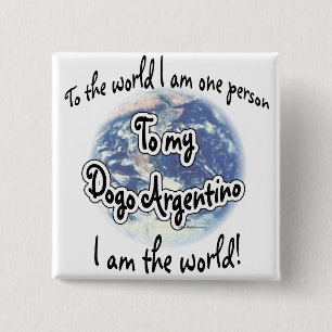 Dogo Argentino World 2 15 Cm Square Badge