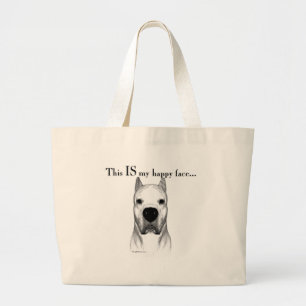 Dogo Happy Face Large Tote Bag