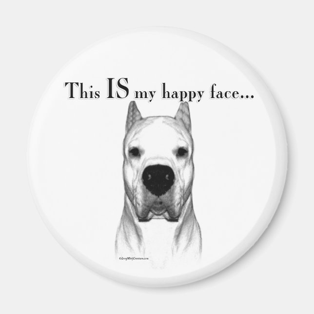 Dogo Happy Face Magnet (Front)