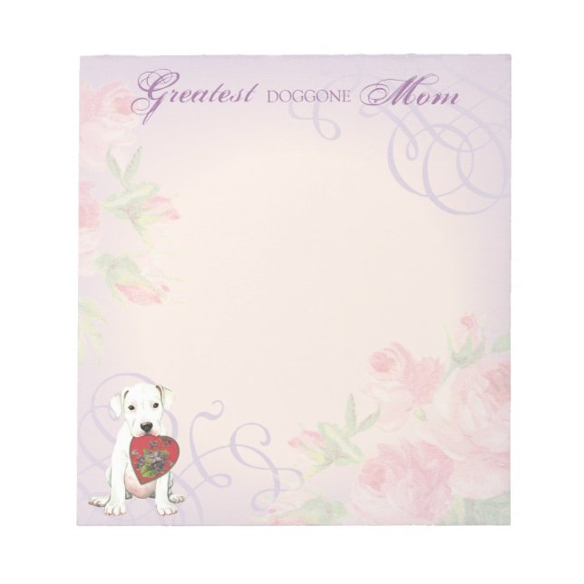 Dogo Heart Mum Notepad (Front)
