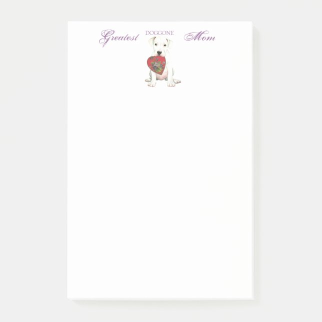 Dogo Heart Mum Post-it Notes (Front)