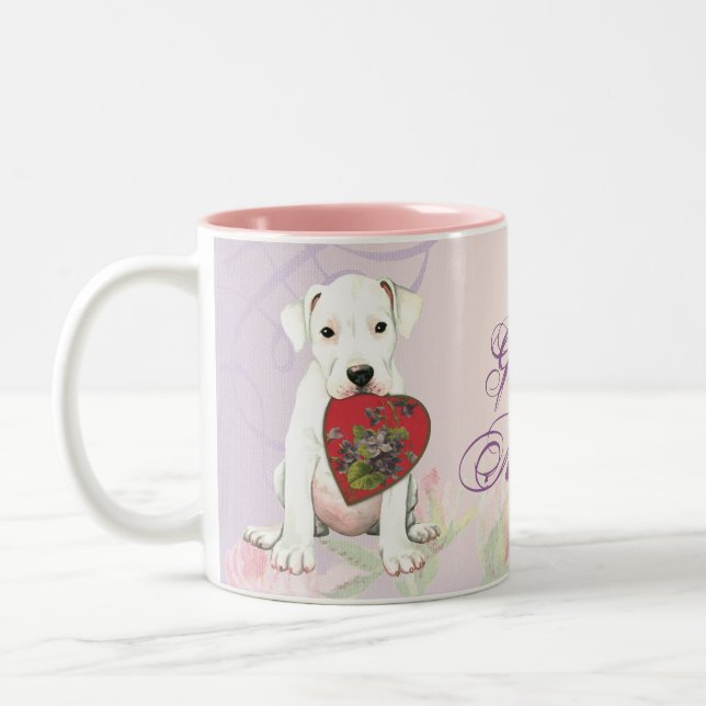 Dogo Heart Mum Two-Tone Coffee Mug (Left)